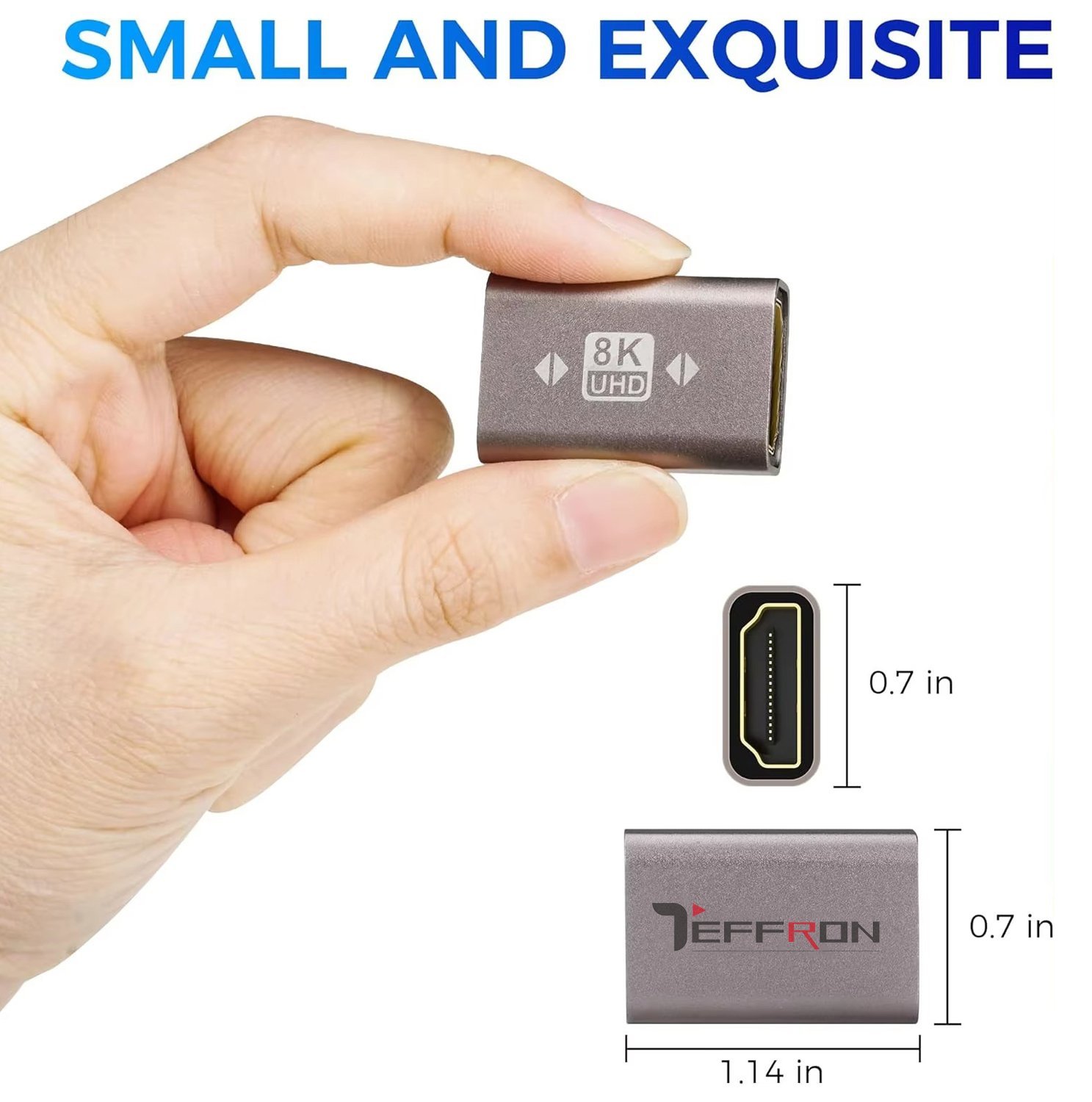 Teffron HDMI to HDMI 8K Female Connector - Image 2